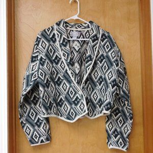 Vintage Carrie Allen Green Cropped Jacket